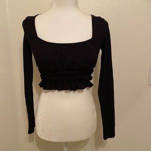 Forever 21 Women’s Long Sleeve Crop Top